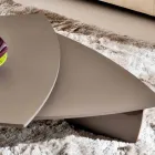 Mesa de centro en MDF lacado con tapa giratoria Made in Italy - Lisa viadurini