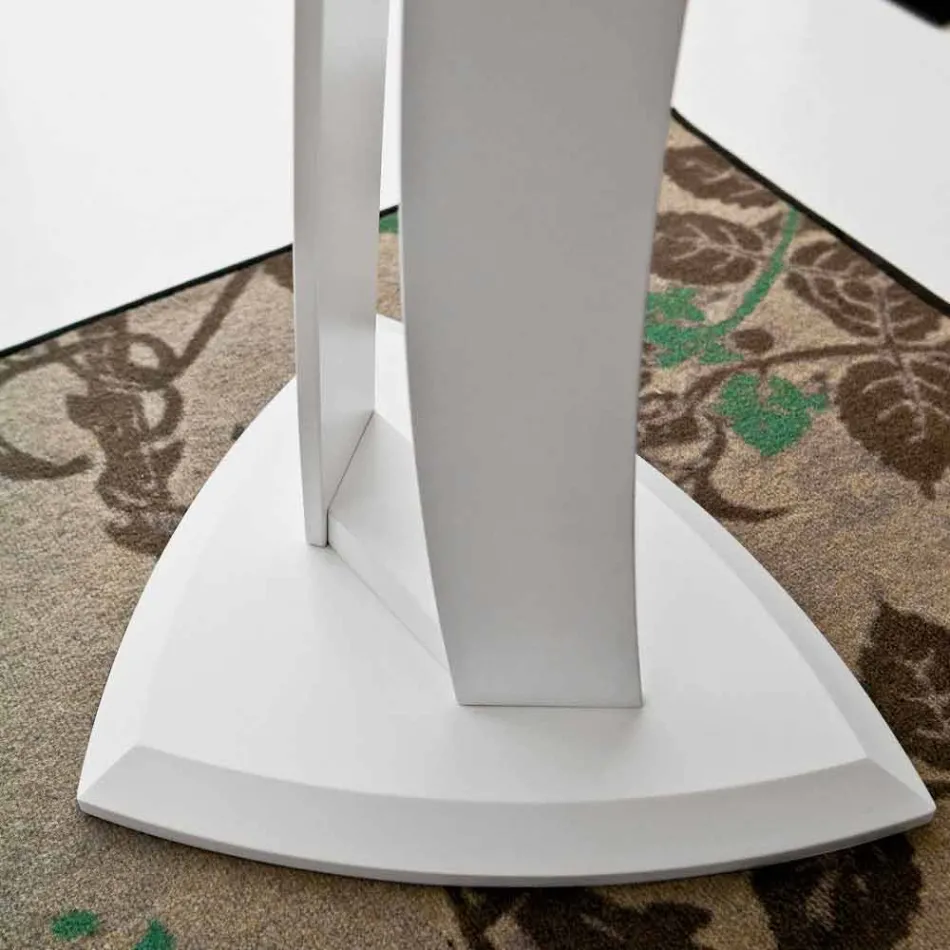 Mesa de centro en Mdf lacado Made in Italy, alta calidad - Lisa viadurini