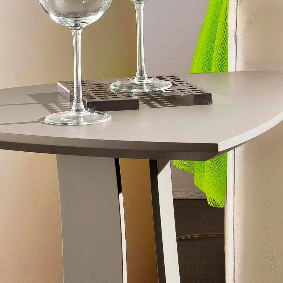 Mesa de centro en Mdf lacado Made in Italy, alta calidad - Lisa viadurini