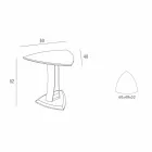 Mesa de centro en Mdf lacado Made in Italy, alta calidad - Lisa viadurini