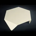 Mesa de centro de láser de metal de estar cortada Ruche viadurini