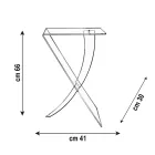 Mesa de centro de plexiglás de Virgin Polymer Made in Italy - Elsa viadurini