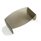 Mesa de centro Francesca de cristal curvado con efecto martillado, fabricada en Italia. viadurini