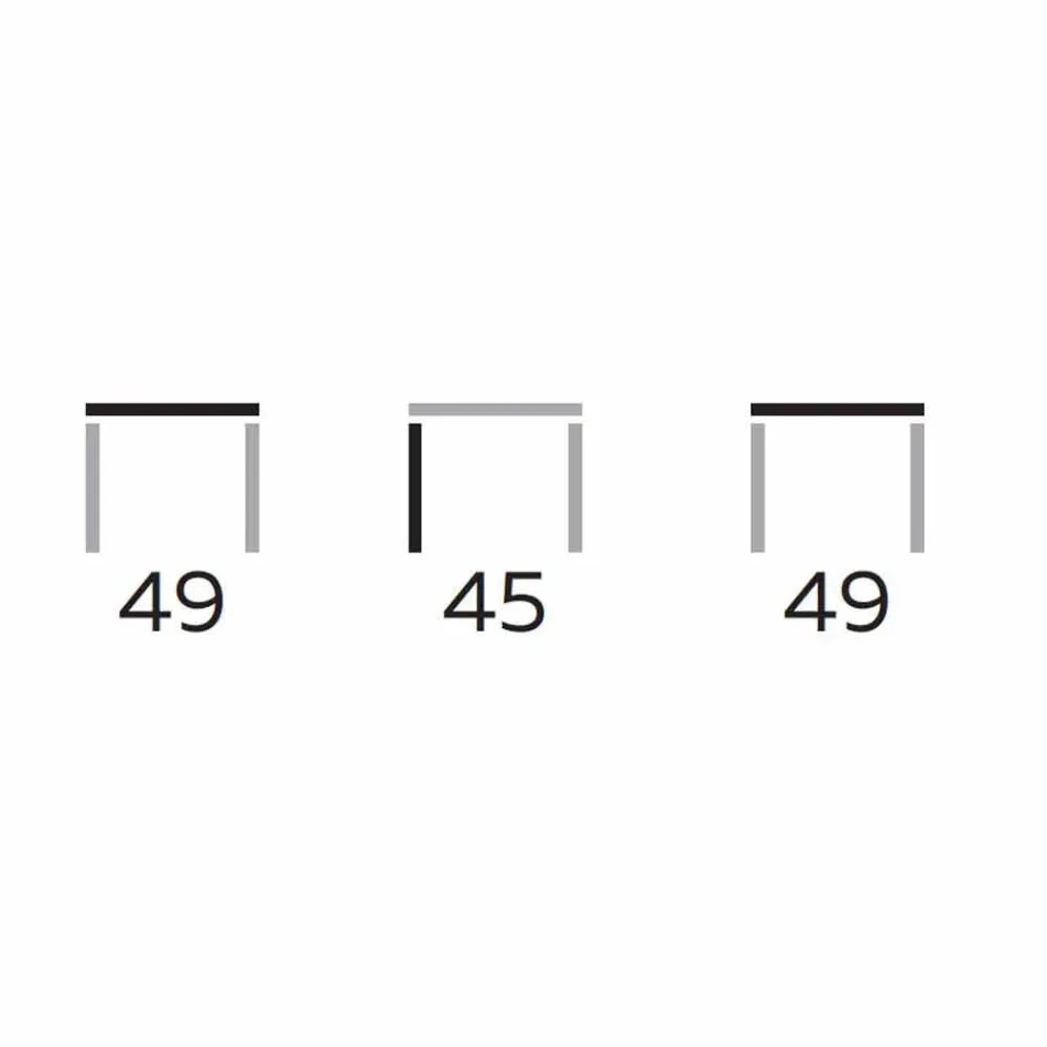Mesa de centro moderna con tapa redonda de Gres Made in Italy - Stuttgart viadurini
