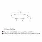 mesa de centro moderna, lacada en negro de alerce Giglio viadurini