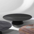 mesa de centro moderna, lacada en negro de alerce Giglio