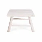 Mesa de centro moderna Homemotion en ramas de teca blanqueada - Bambo viadurini