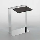Mesa de centro moderna de metal y vidrio ahumado o vidrio transparente Made in Italy - Teilor viadurini