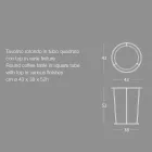Mesa de centro redonda moderna en metal y mármol de alta calidad - Raphael viadurini