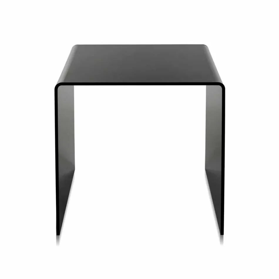 Mesa de centro moderna negra 40x40cm Terry Small, hecha en Italia viadurini