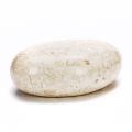 Mesa de centro ovalada de piedra fósil blanca - Alfred
