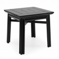 Mesa de centro para exterior en madera natural o negra, 2 tamaños - Suzana