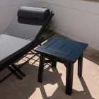 Mesa de centro para exterior en madera natural o negra, 2 tamaños - Suzana viadurini