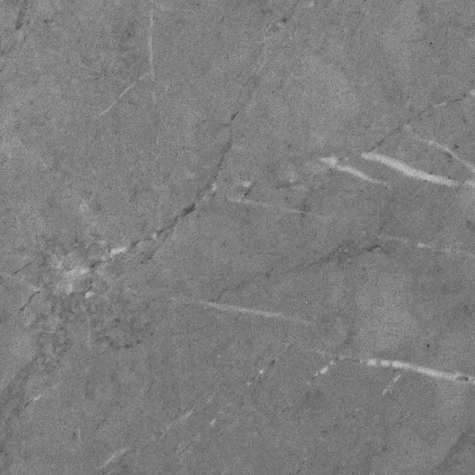 Mesa de centro cuadrada de Gres con base de metal Made in Italy - Albert viadurini