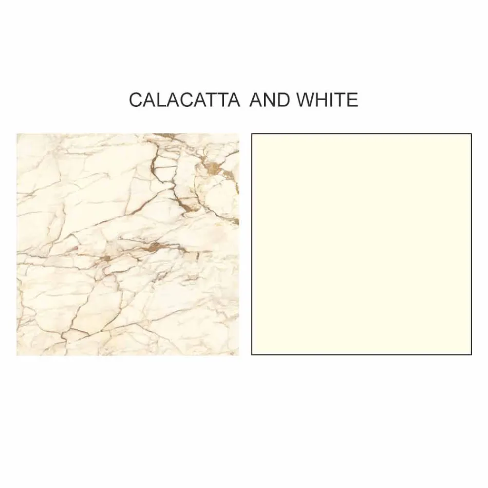 Mesa de centro redonda de diseño en gres y fresno Made in Italy - Bering viadurini