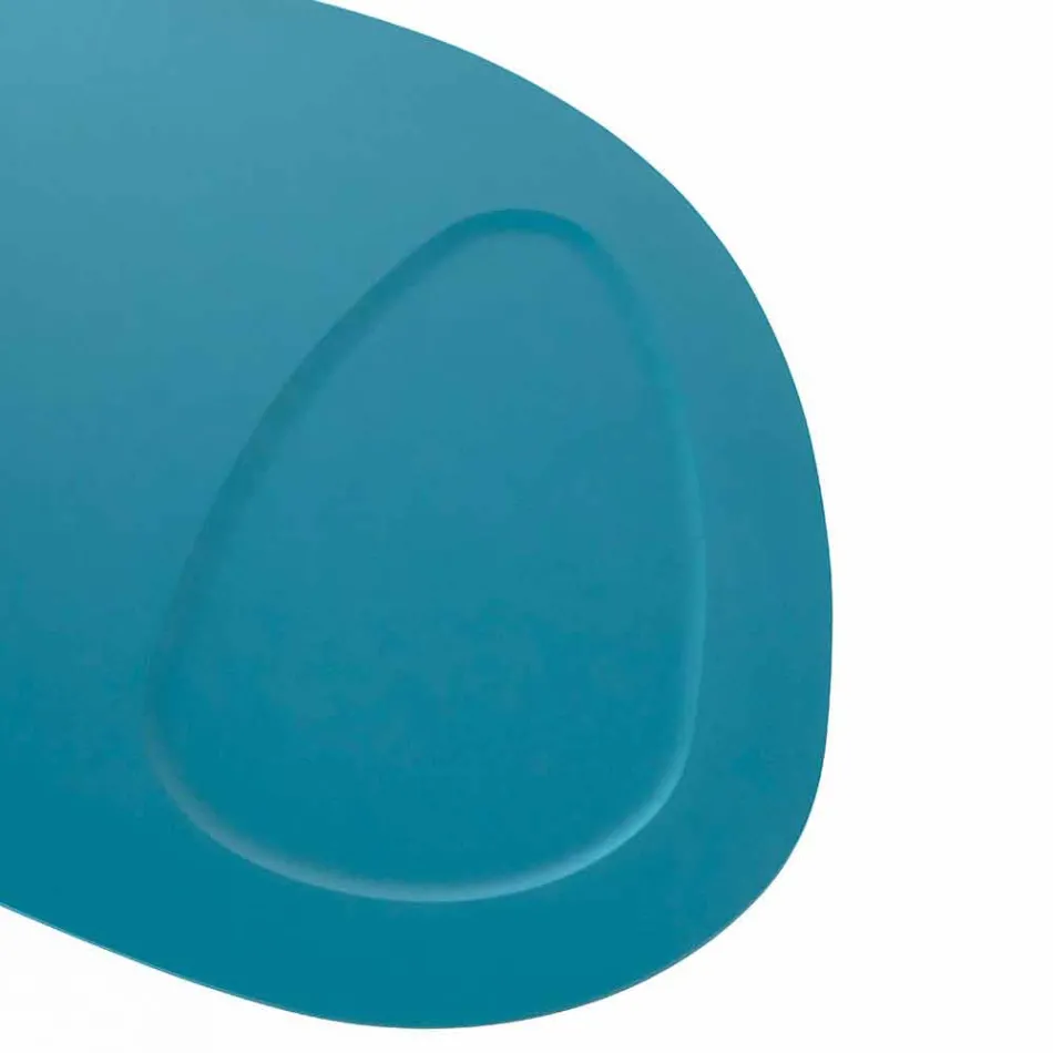 Mesa de salón moderna en forma de Mdf y metal cromado - Pimpa viadurini