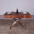 Mesa de centro transformadora en madera y metal Made in Italy - Patroclo