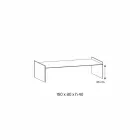 Mesita de vidrio extra claro con bisel Made in Italy - Imperative viadurini