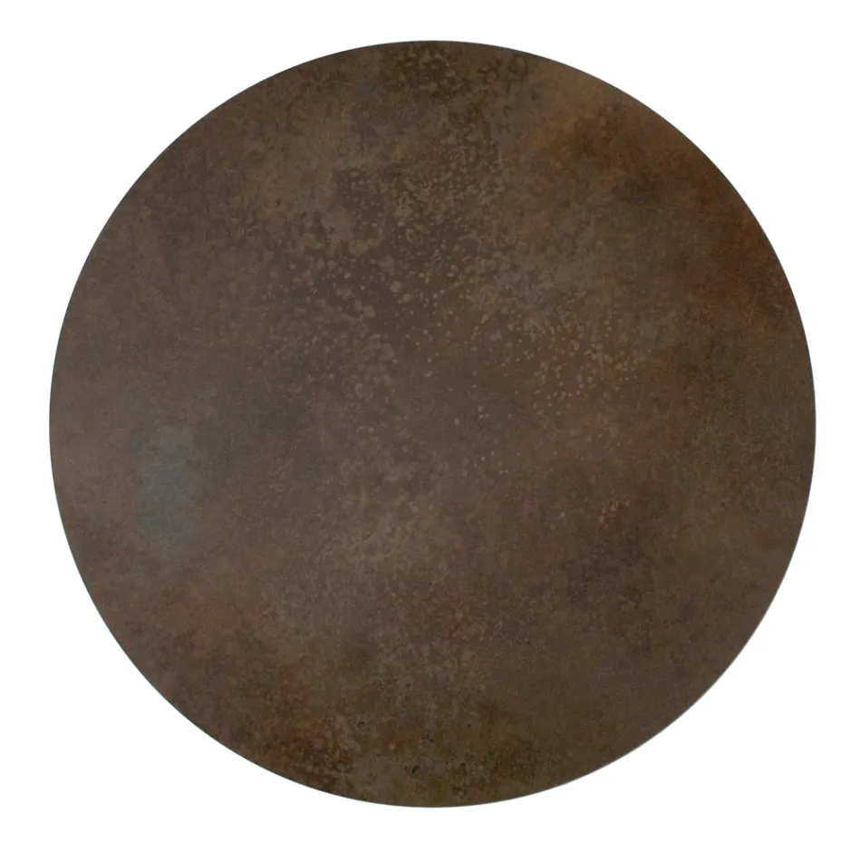 Mesa de centro con tapa redonda y base Made in Italy - Tullia viadurini