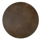 Mesa de centro redonda con 3 bases de media luna Made in Italy - Arepa viadurini