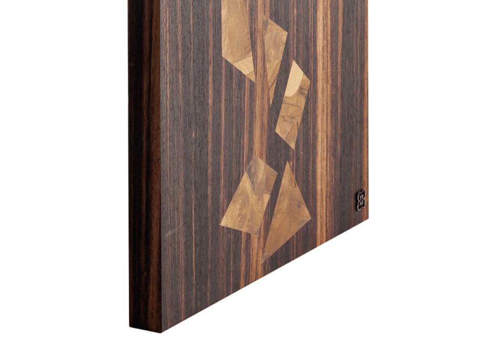 Grilli Zarafa mesa de centro de diseño de madera de ébano hecha en Italia viadurini