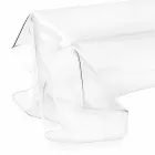 Mesa auxiliar de diseño moderno en plexiglás transparente drapeado Asia viadurini