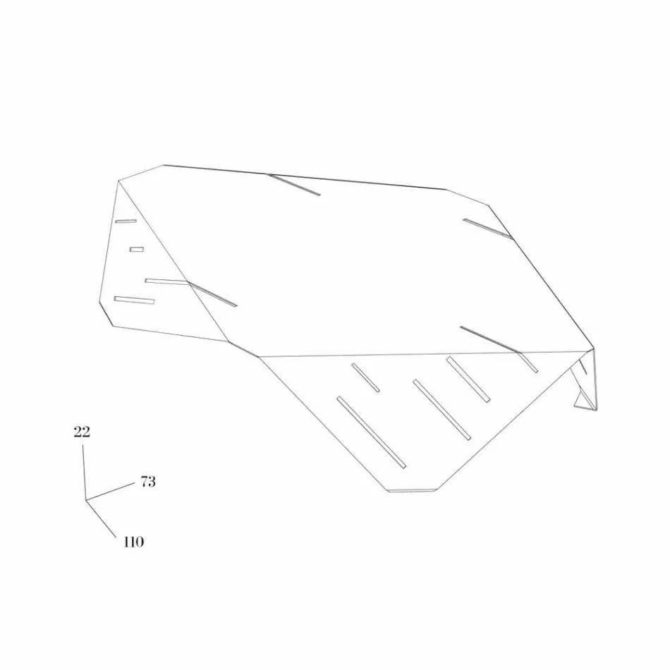 Mesa de diseño Origamo Mabele viadurini