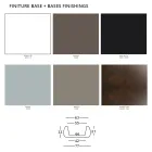 Mesita de jardín con tapa redonda en polietileno Made in Italy - Tibaldo viadurini