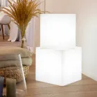 Mesa de centro iluminada de colores de diseño moderno con opción de accesorio - Dadostar viadurini