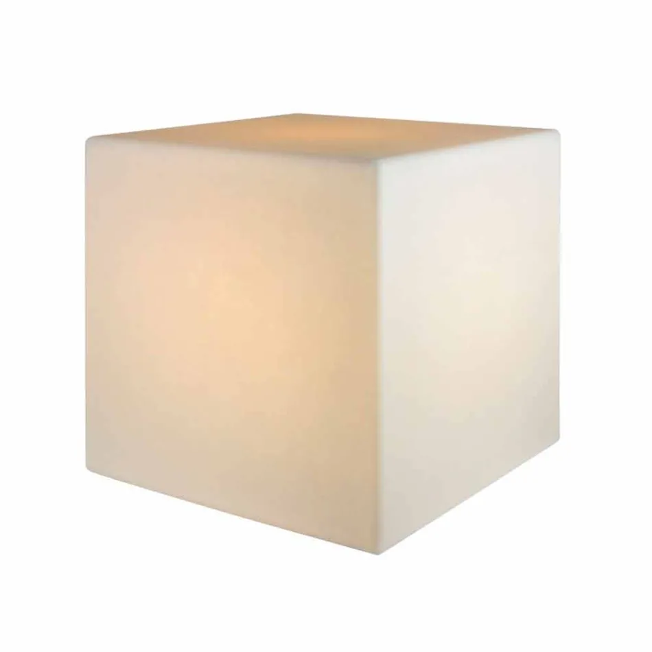 Mesa de centro iluminada de colores de diseño moderno con opción de accesorio - Dadostar viadurini