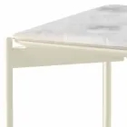 Mesa de centro cuadrada de metal y cerámica de diseño moderno - Puercoespín viadurini