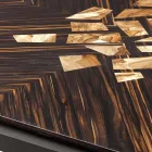 Mesita de madera maciza de diseño Grilli Zarafa hecha en Italia viadurini