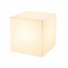 Mesa de centro cuadrada brillante de plástico de colores de diseño moderno - Dadostar viadurini