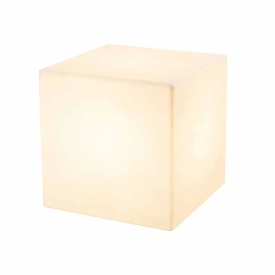 Mesa de centro cuadrada brillante de plástico de colores de diseño moderno - Dadostar viadurini