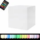 Mesa de centro cuadrada brillante de plástico de colores de diseño moderno - Dadostar viadurini