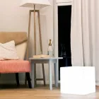 Mesa de centro cuadrada brillante de plástico de colores de diseño moderno - Dadostar viadurini