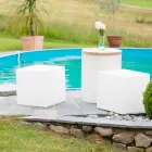 Mesa de centro cuadrada brillante de plástico de colores de diseño moderno - Dadostar viadurini