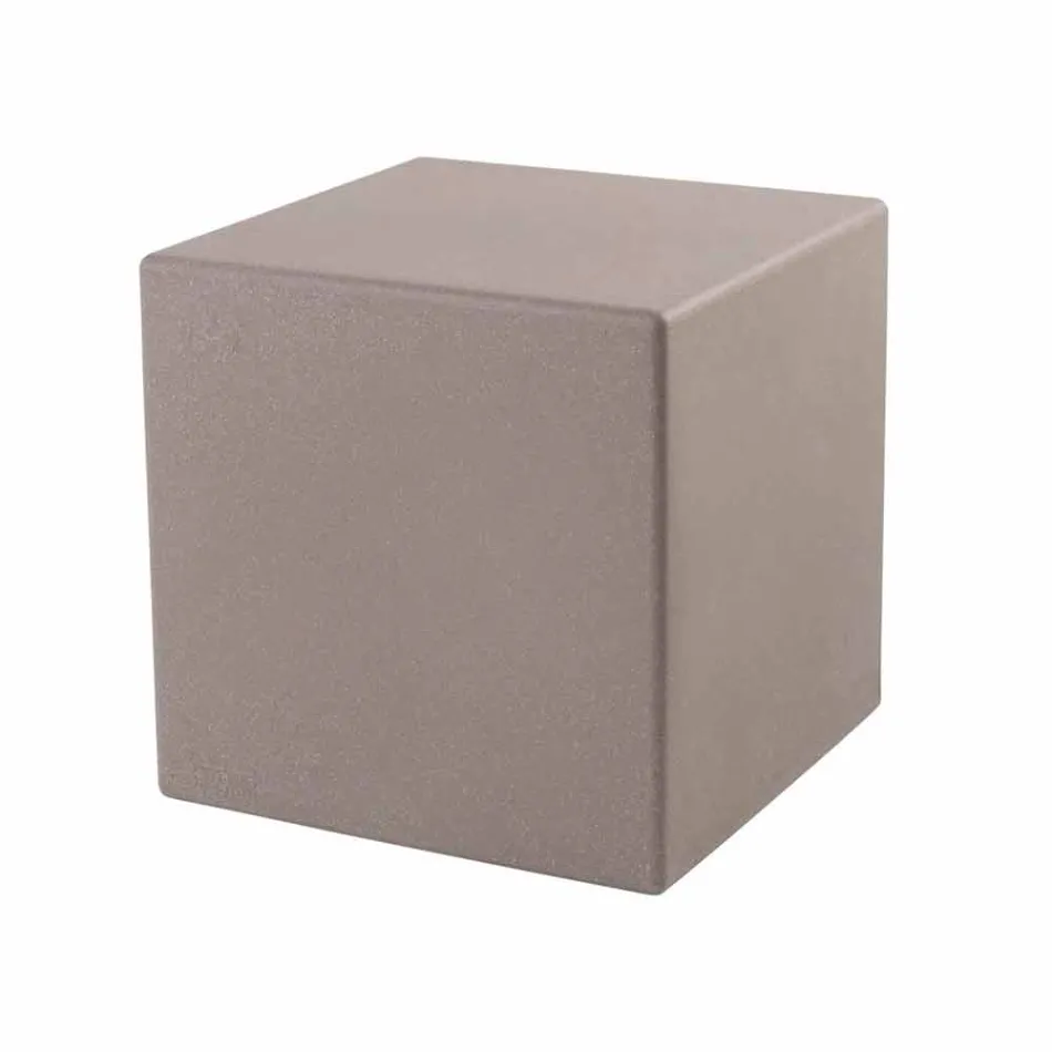 Mesa de centro cuadrada brillante de plástico de colores de diseño moderno - Dadostar viadurini