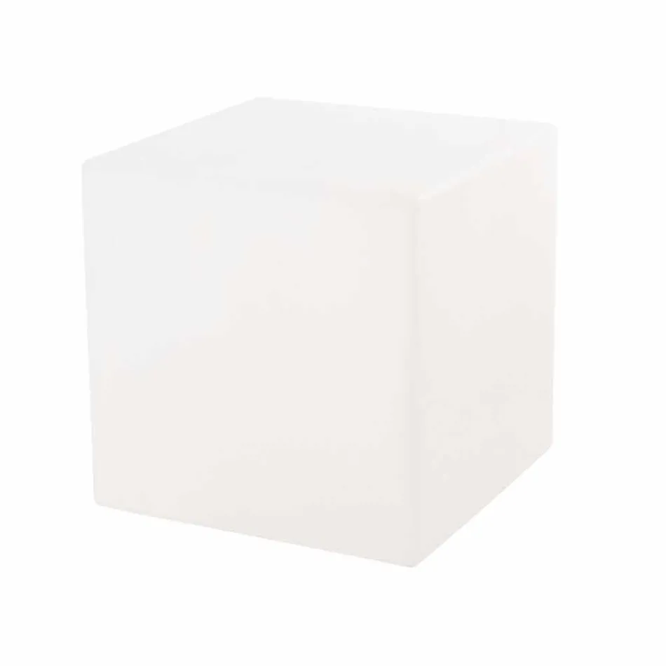 Mesa de centro cuadrada brillante de plástico de colores de diseño moderno - Dadostar viadurini