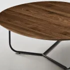 Relia - Mesa de centro moderna de MDF y metal pintado en varios acabados. viadurini