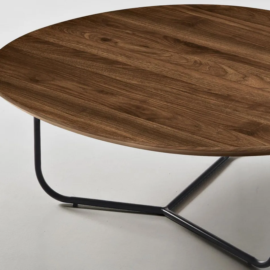 Relia - Mesa de centro moderna de MDF y metal pintado en varios acabados. viadurini