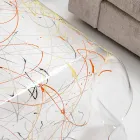 Moderna mesa de centro de plexiglás multicolor hecha en Italia, Asia viadurini