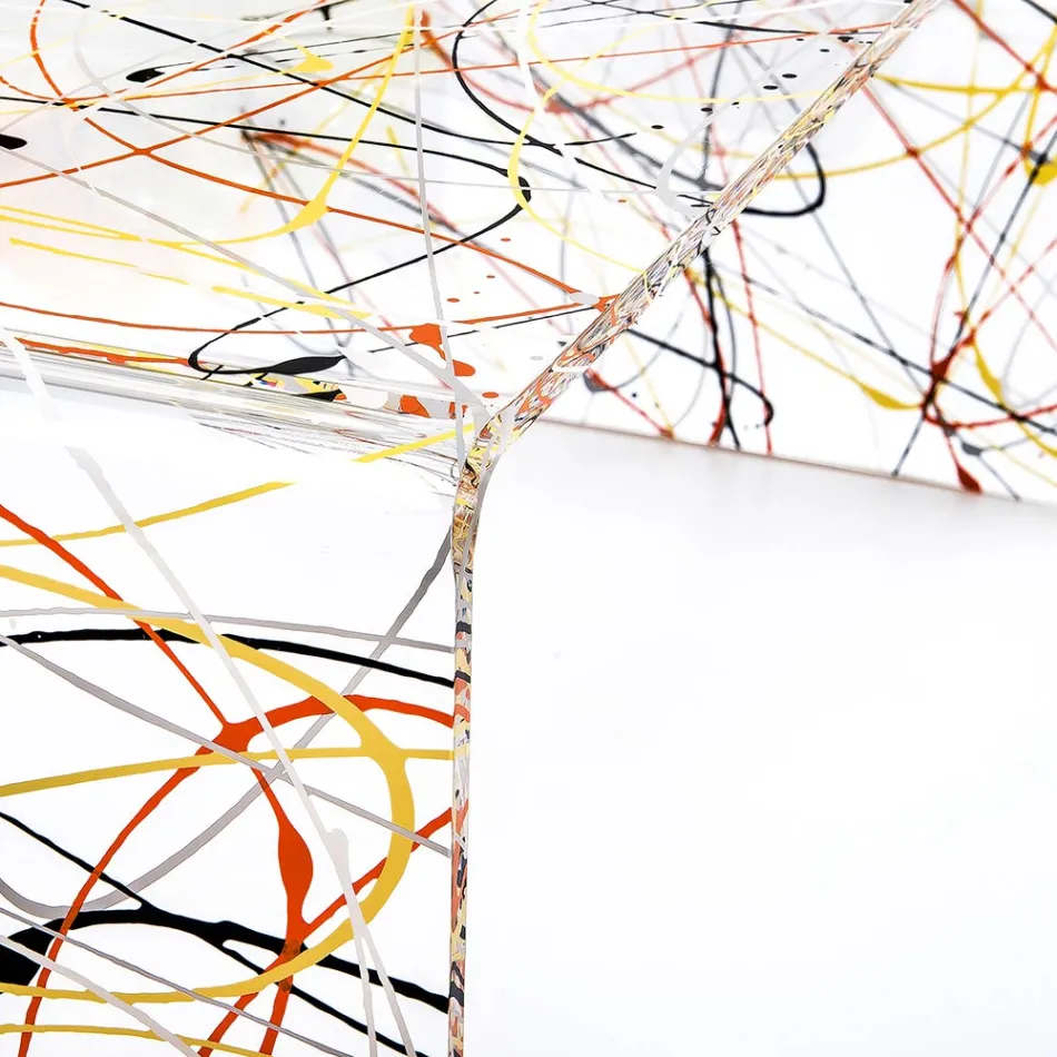 Mesa de centro moderna de plexiglás Made in Italy - Vichy viadurini