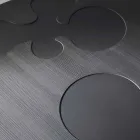 mesa de centro moderna de alerce lacado Giglio viadurini