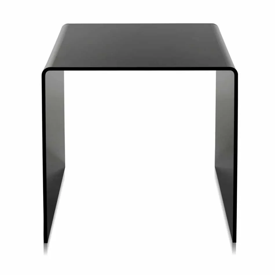Mesa de centro de diseño moderno negro 50x50cm Terry Big, hecho en Italia viadurini