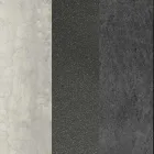 Mesa de centro ovalada de metal para sala de estar y tablero de cerámica bicolor - Comacchio viadurini