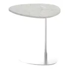 Mesa de centro para salón en metal y mármol Marquinia, diseño de lujo - Yassine viadurini