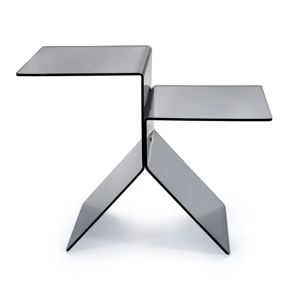 Mesa de centro de plexiglás de color transparente para sala de estar Made in Italy - Kamon viadurini