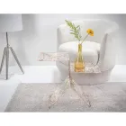 Mesa de centro de plexiglás de color transparente para sala de estar Made in Italy - Kamon viadurini