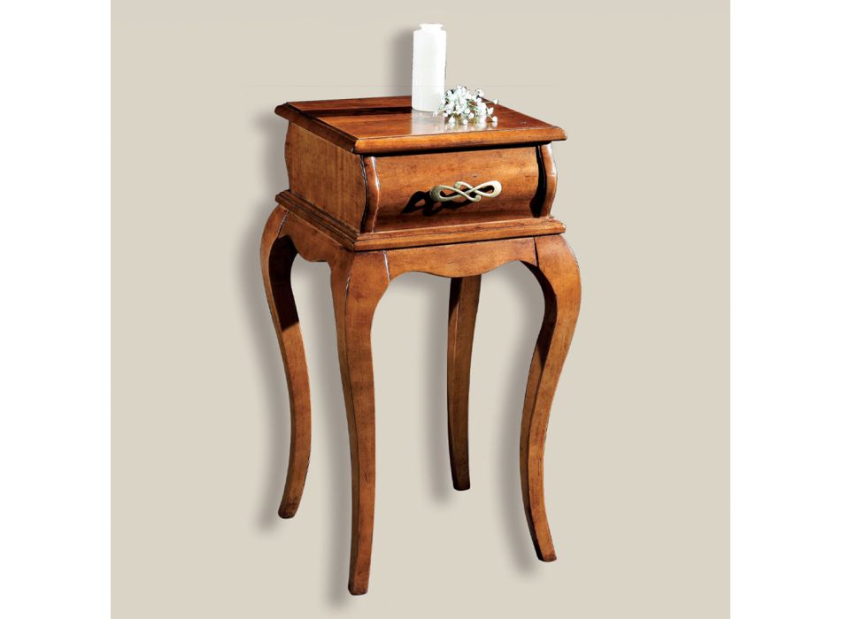Soporte para teléfono de estilo clásico en madera Made in Italy - Hastings viadurini